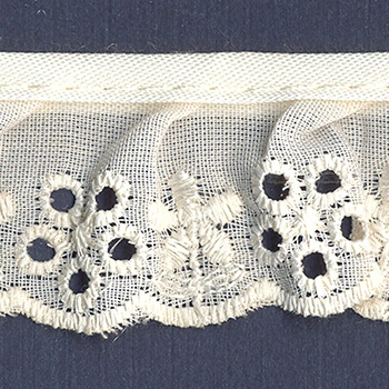Tira dacrón  plis c/bies ivory-422602BI-04