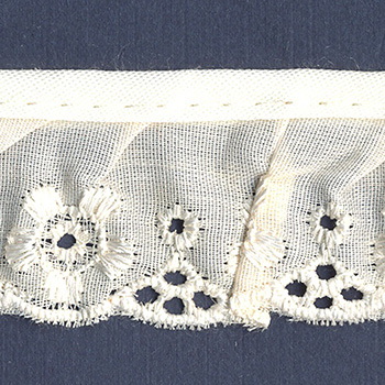 Tira dacrón plis c/bies ivory-422604BI-04